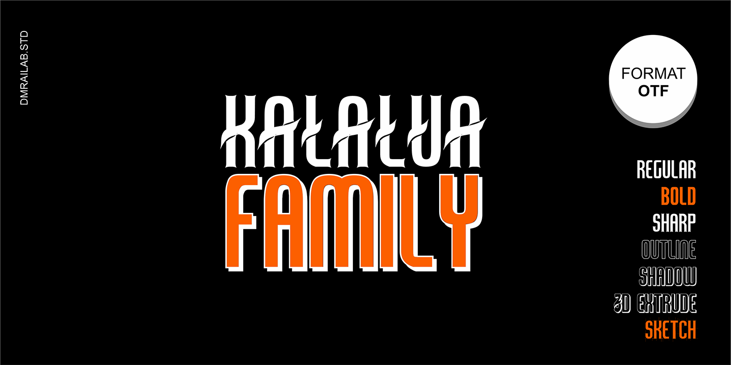 Przykładowa czcionka Kalalua #4